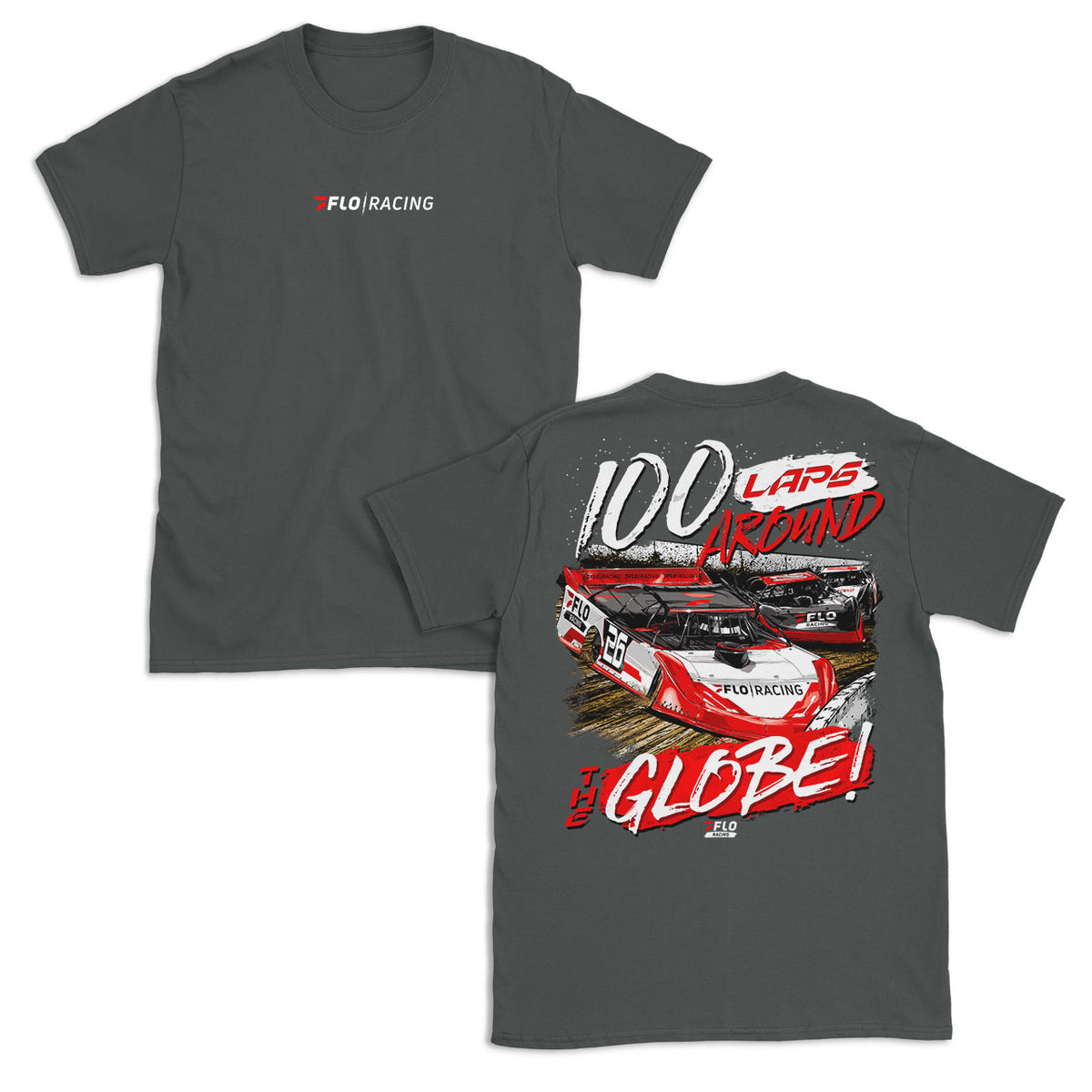 100 Laps T-Shirt - Charcoal