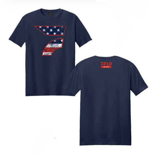 Flo Racing Americana T-Shirt - Navy