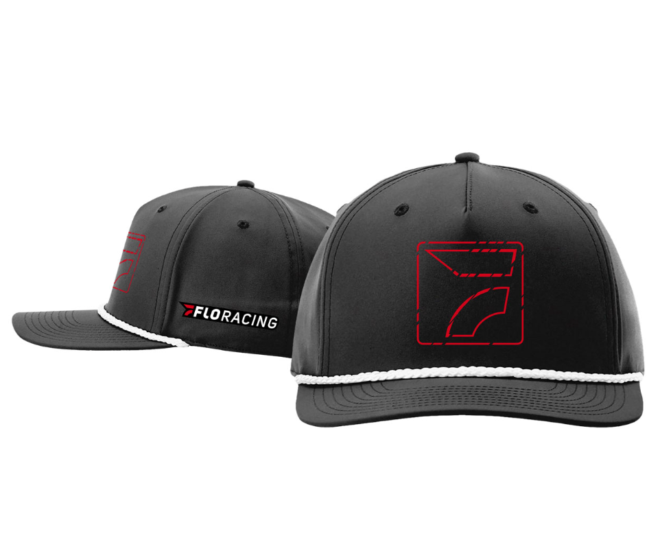 Digital Flo Hawk Rope Cap Black White ShopFloSports